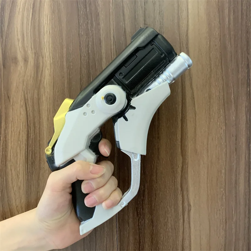 Game OW Angels Revolvers Weapon Gun 1:1 Cosplay Safety PU Gift Outdoor Toy Rubber Soldier 76  D. va Tracer No Shooting 5