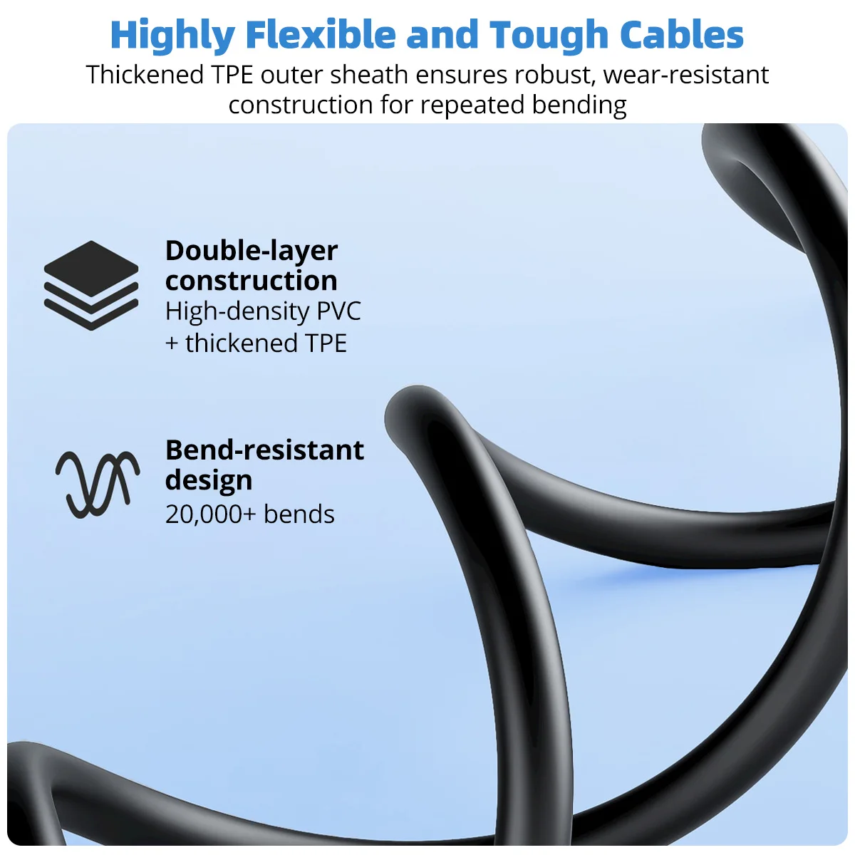 Fonken 2Pin Smart Ring USB Charging Cable Cord