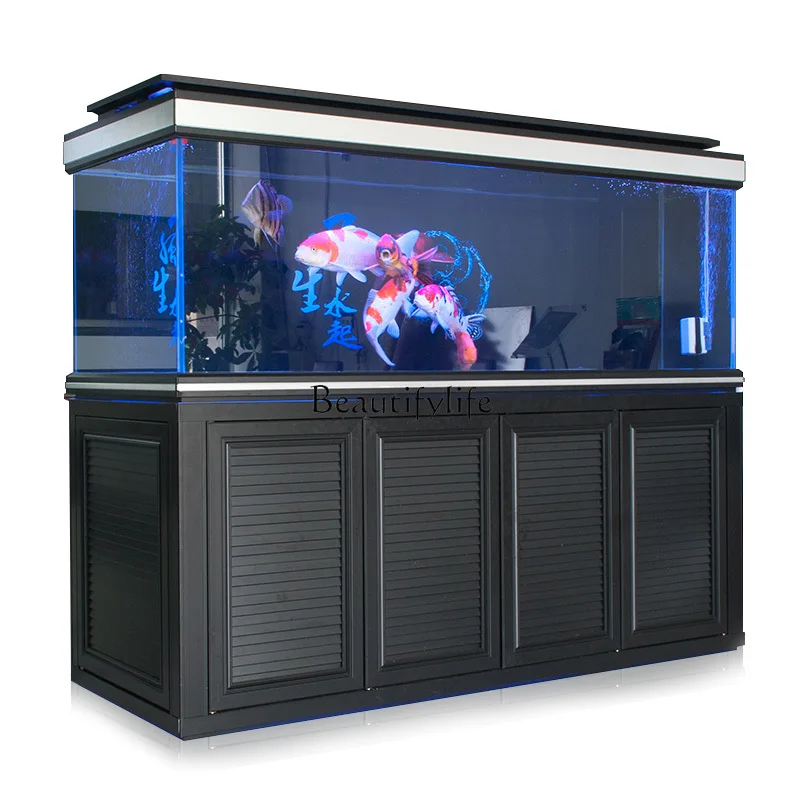 

Medium and Large Living Room Super White Pure Aluminum Alloy Bottom Filter Aquarium Ecological Change Water Fish Tank
