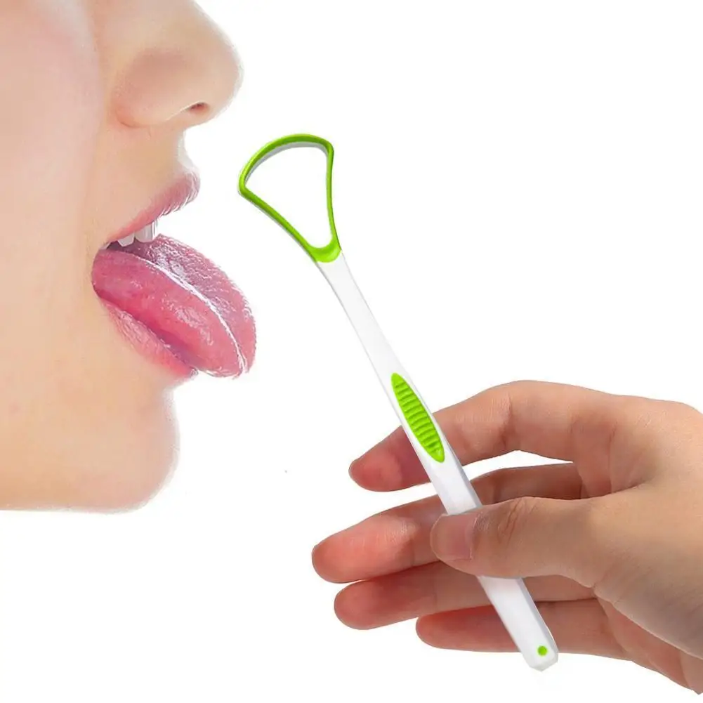 

Dual Uses Tongue Scraper Cleaners Reusable Oral Health Cleaning Brush Hygiene Care Toothbrush Mouth Fresh Breath Scraping