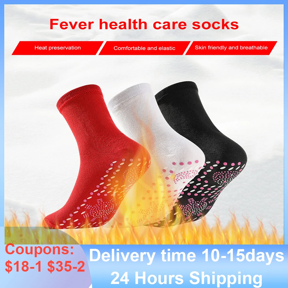 Self-Heating Health Care Socks Breathable Thermal Magnetic Socks Winter Warm Massage Therapy Sock Unisex Outdoor Skiing Sock