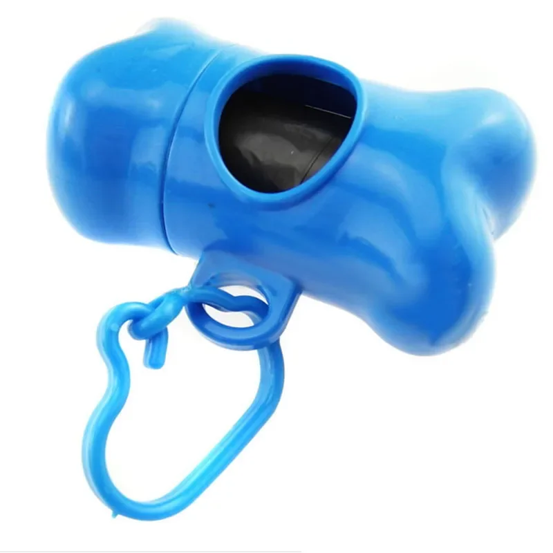 Pet Dog Poop Bags Box Colorful Portable Bone-shaped rubbish bag poo storage box(Without bags) dog poop bag holder