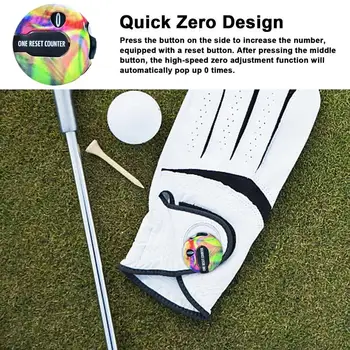 Golf Hat Clip Scorer Golf Mini Stroke Counter With Hat Clip Outdoor Sports Equipment For Gloves Clothing Belt Backpacks 5