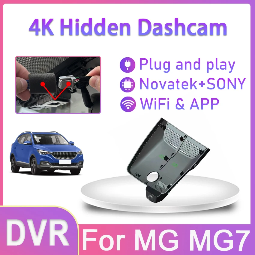 

Новинка! Видеорегистратор автомобильный, Wi-Fi, MG MG7 2023, UHD 2160P