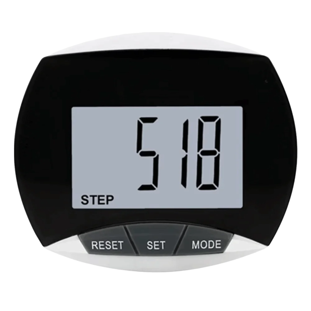 Advanced 3D Pedometer with LCD Display and Anti-Slip Portable Design for Walking and Outdoor Activities