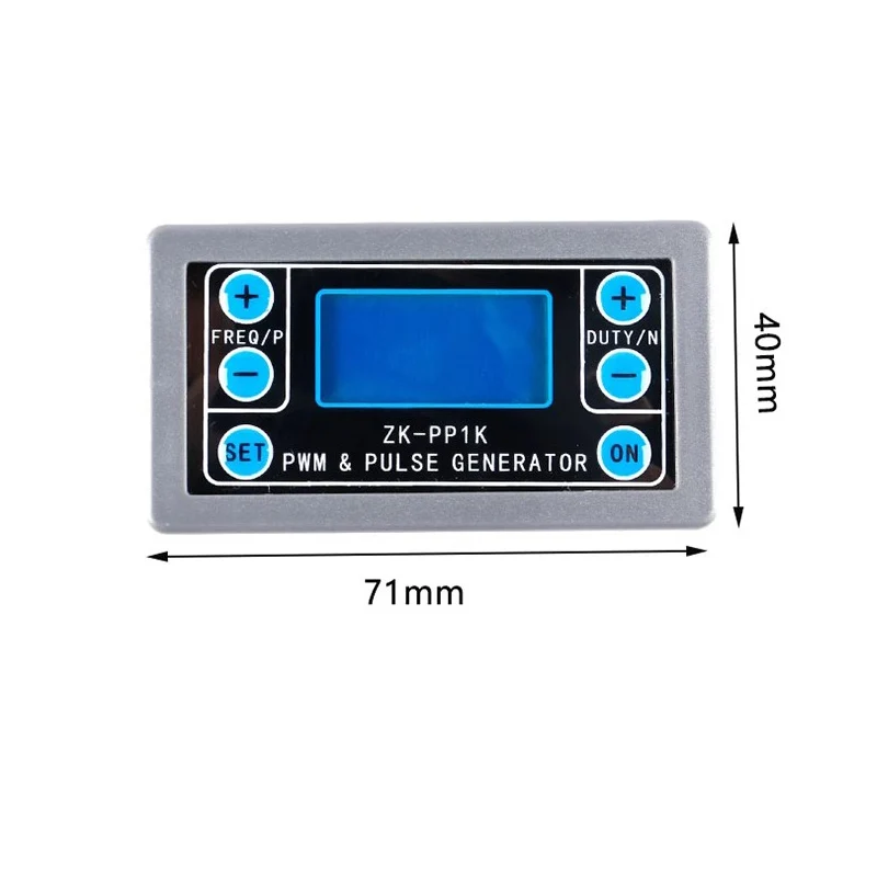 ZK-PP1K Dual Mode LCD PWM Signal Generator 1-Channel 1Hz-150KHz PWM Pulse Frequency Duty Cycle Adjustable Square Wave Generator 5