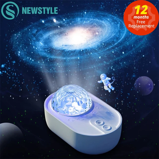 Projecteur LED aurore, haut-parleur Bluetooth, veilleuse, bruit blanc,  projecteur de galaxie pour chambre d'enfants, décoration de la maison -  AliExpress