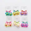 2PCS Transparent Irregular Hollow Flowers Princess Hair Accessories Girls Elastic Hair Bands Baby Hair Ties Children Headwear