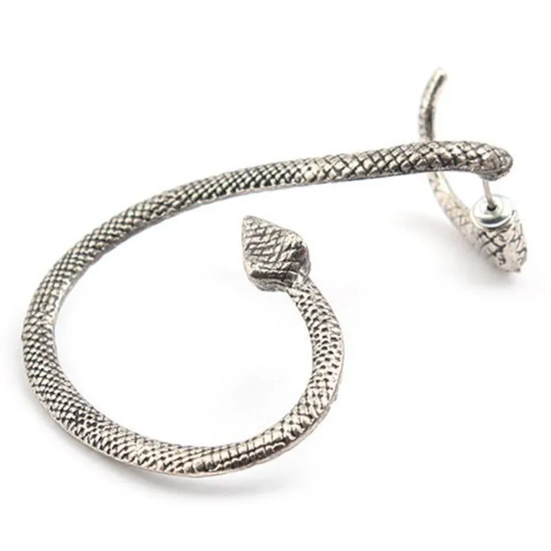 Gothic Punk Snake Winding Cuff Earrings 1 Pcs for Women