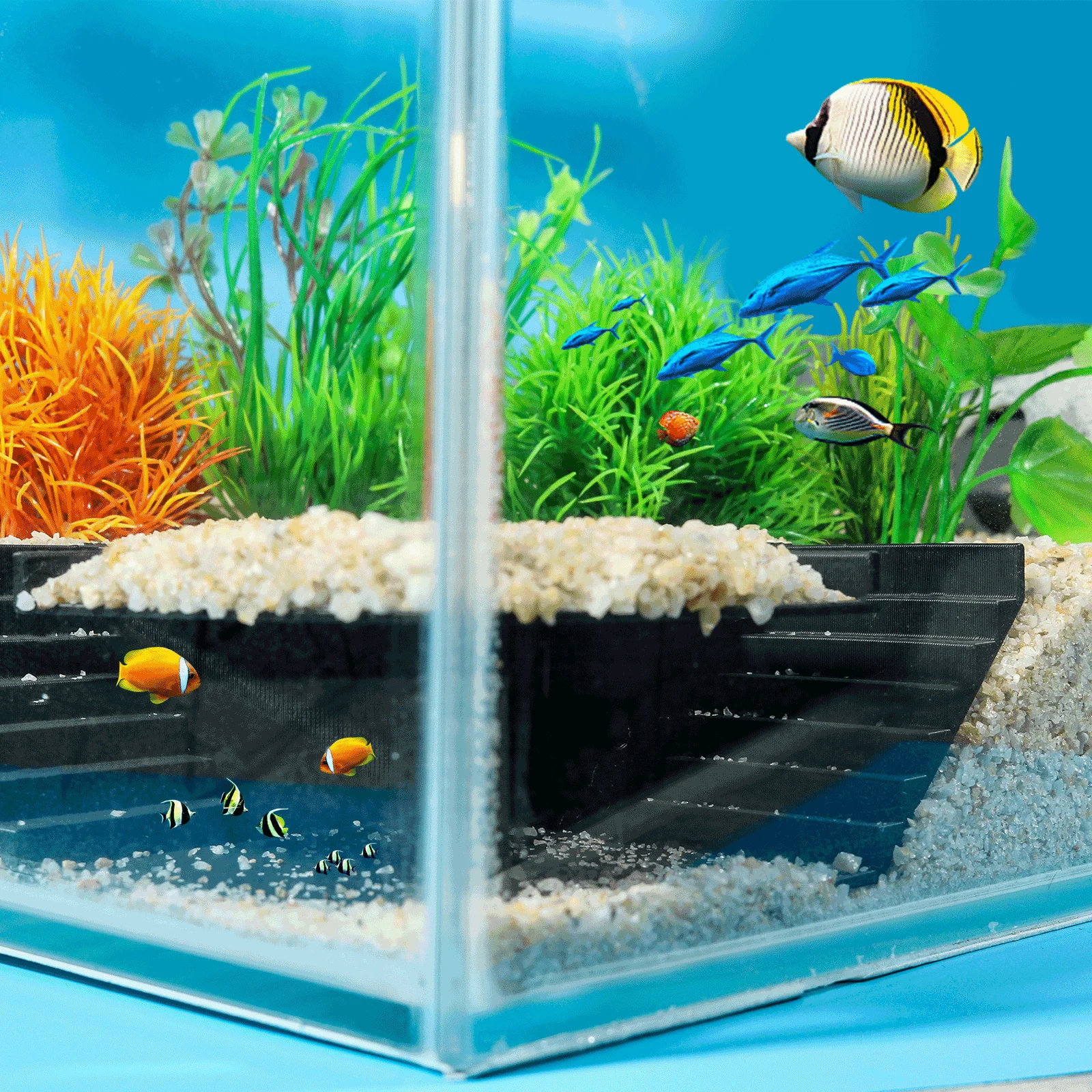 Aquarium Tunnel Hide Corner Shrimp Decorative Aquarium Tunnel Multifunctional Shrimp Cave Accessories Fish Tank