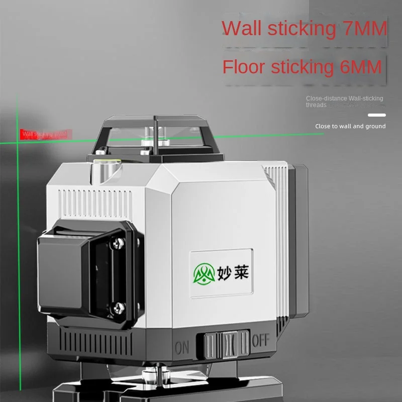 High Quality 4D Green Lines Laser Level 16/12 Lines Self-Leveling Horizontal Vertical Powerful Green Laser Beam Leveling Tools