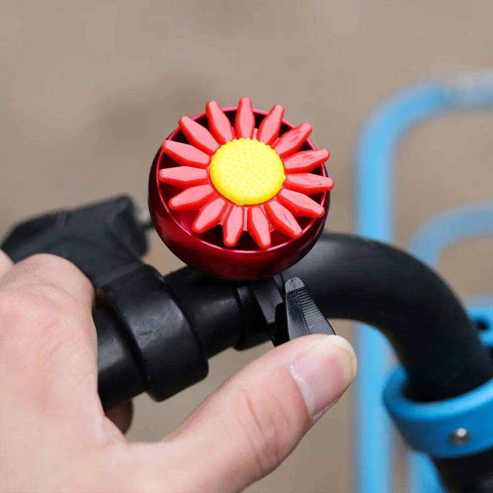 Bicycle Bell Kids Funny Bicycle Bell Horns Bike Daisy Flower Children Girls Safety Cycling Ring Alarm for Handlebars Multi-color Bicycle Bell