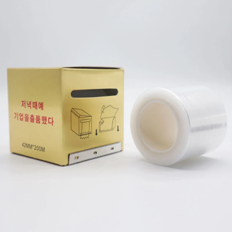 CNK 42mm/200m 속눈썹 플라스틱 랩 투명 인조 속눈썹 연장 도구 전문가용 눈용 보호제 메이크업 용품