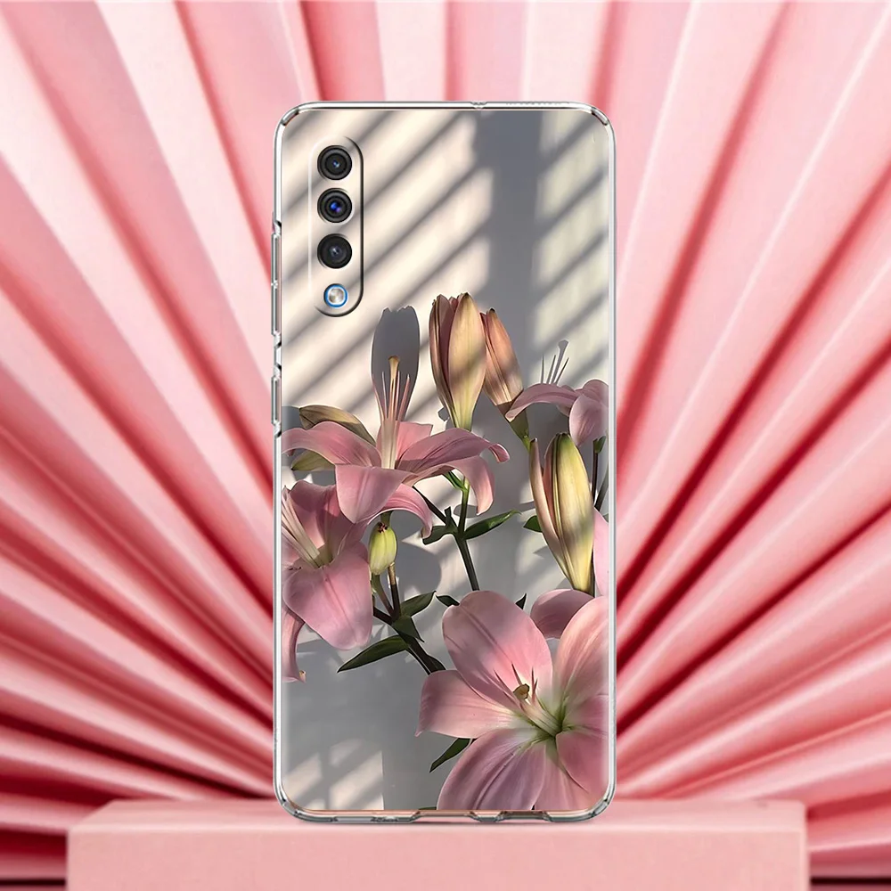 Lily Flower Print Phone Case Cover – Realistic Design
