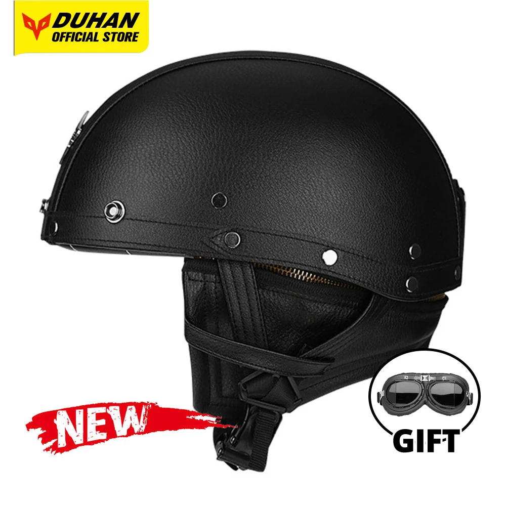 Retro Motorcycle Helmet DOT Certification Retro German Capacete De Moto Half Helmet Casco Moto