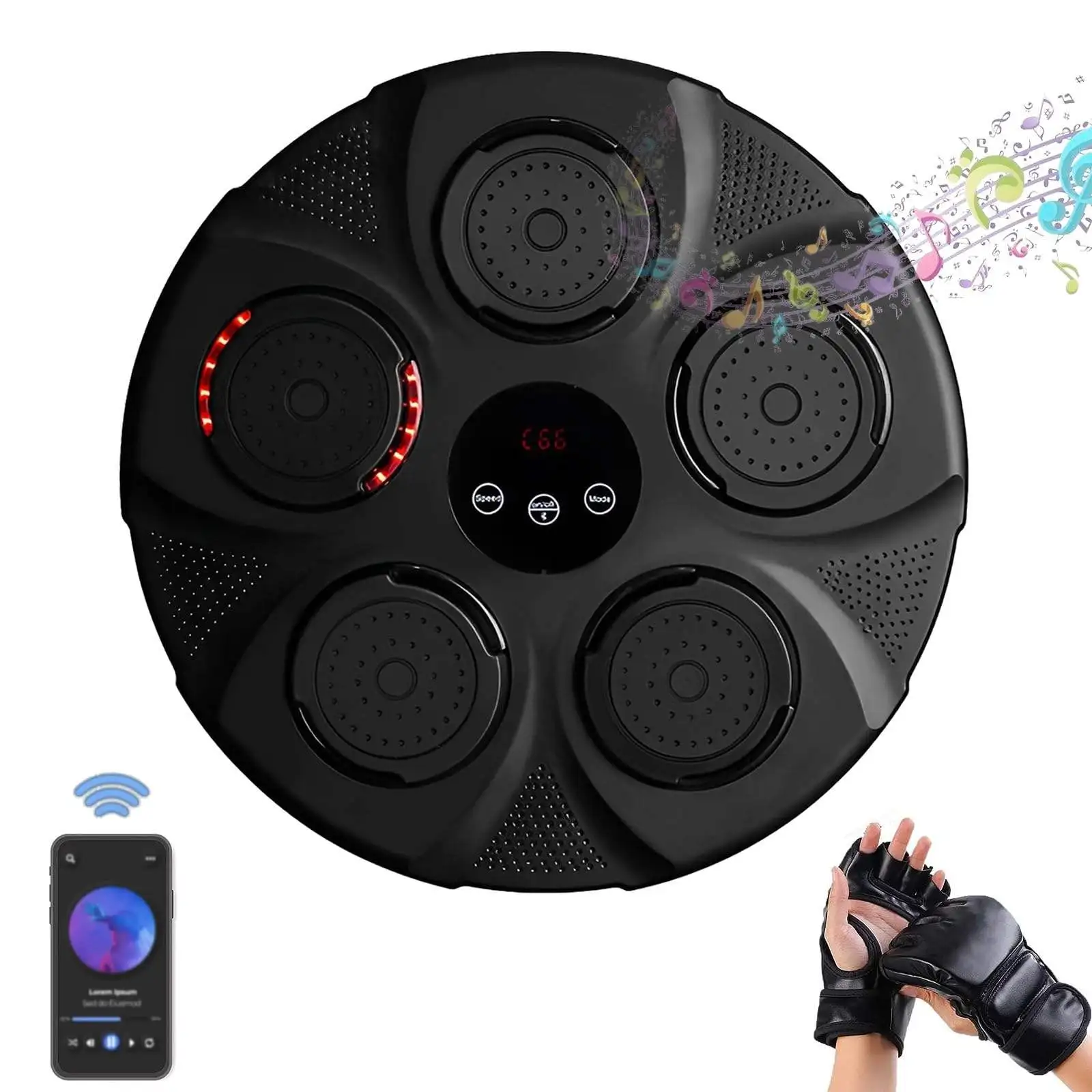 CONWAY BXM001 High Quality Intelligent Boxing Target Music Boxing Equipment Smart Wall Mounted Training Machine
