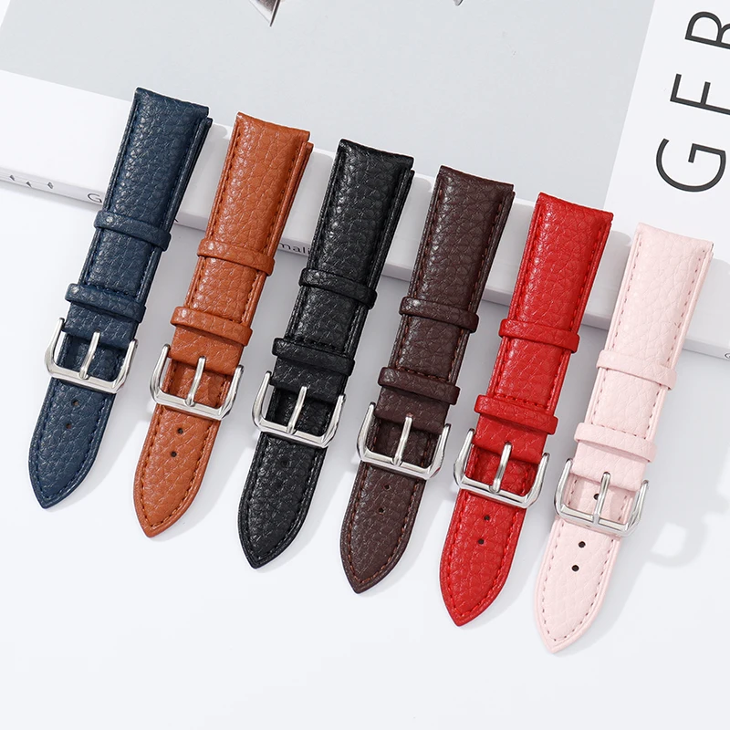 Low Cost Leather 22 mm Watch Wristband MK5282_K0026078