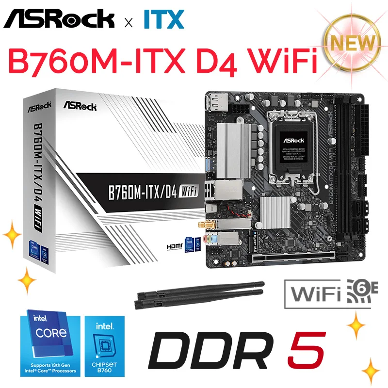 ASROCK B760M-ITX/D4 WiFi - Scheda Madre Mini ITX Intel LGA 1700 - Foto 11