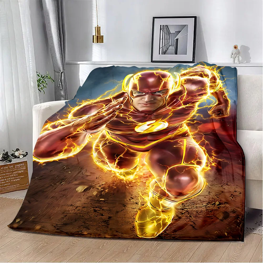 Marvel Super Flash Printed Blanket Picnic Blankets Warm Blanket Soft and Comfortable Blanket Home Travel Birthday Gift 6
