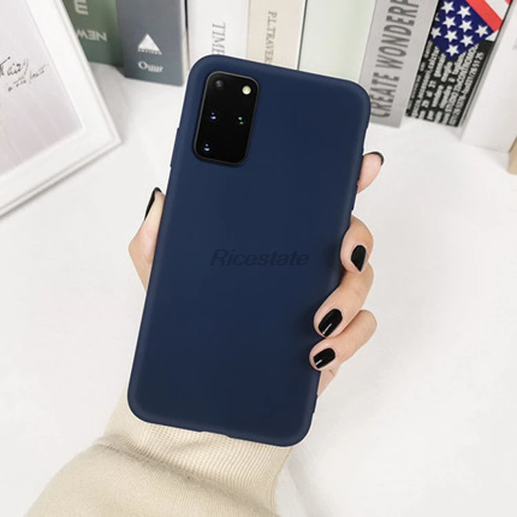 Solid Color Silicone Phone Case Cover