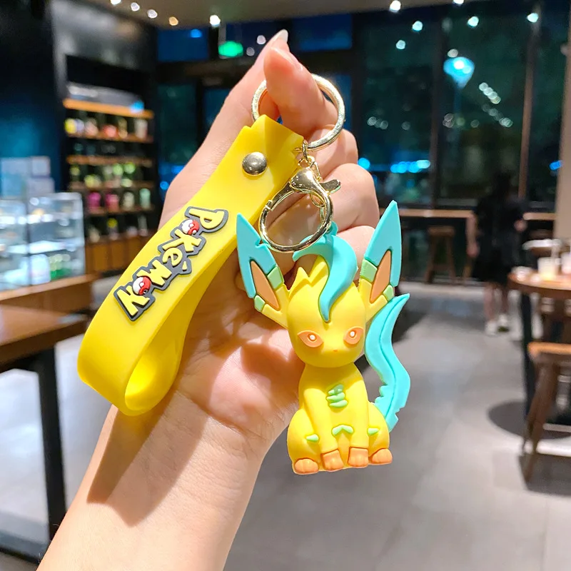 Pokémon Eevee Familie Schlüsselanhänger Cartoon Puppe Schultasche Anhänger Auto Schlüsselanhänger Anhänger kleines Geschenk – Detail 11