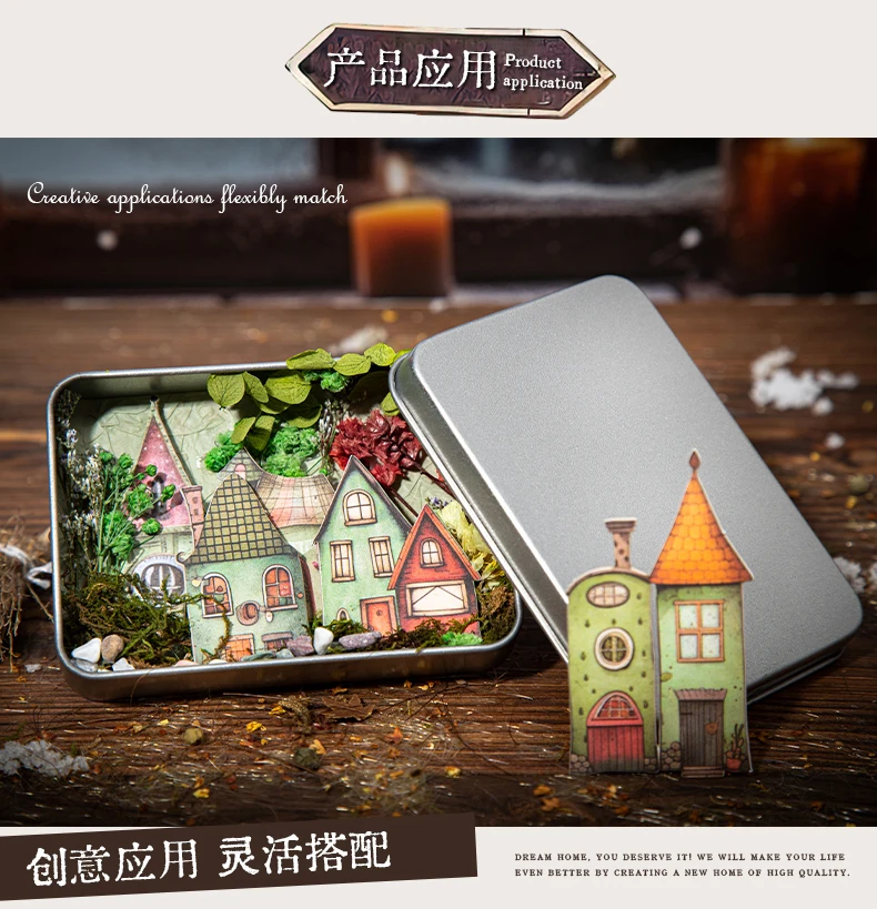 Journal GO 15pcs Weird House Collage Junk Journal Decor Stickers Unique Cottage Vintage Sticker for Journal Scrapbooking Card