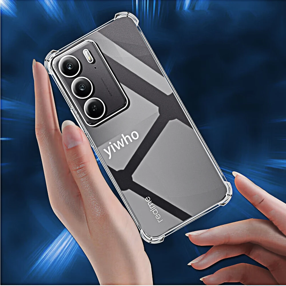 Shockproof Transparent Silicone Phone Case with Soft TPU Bumper
