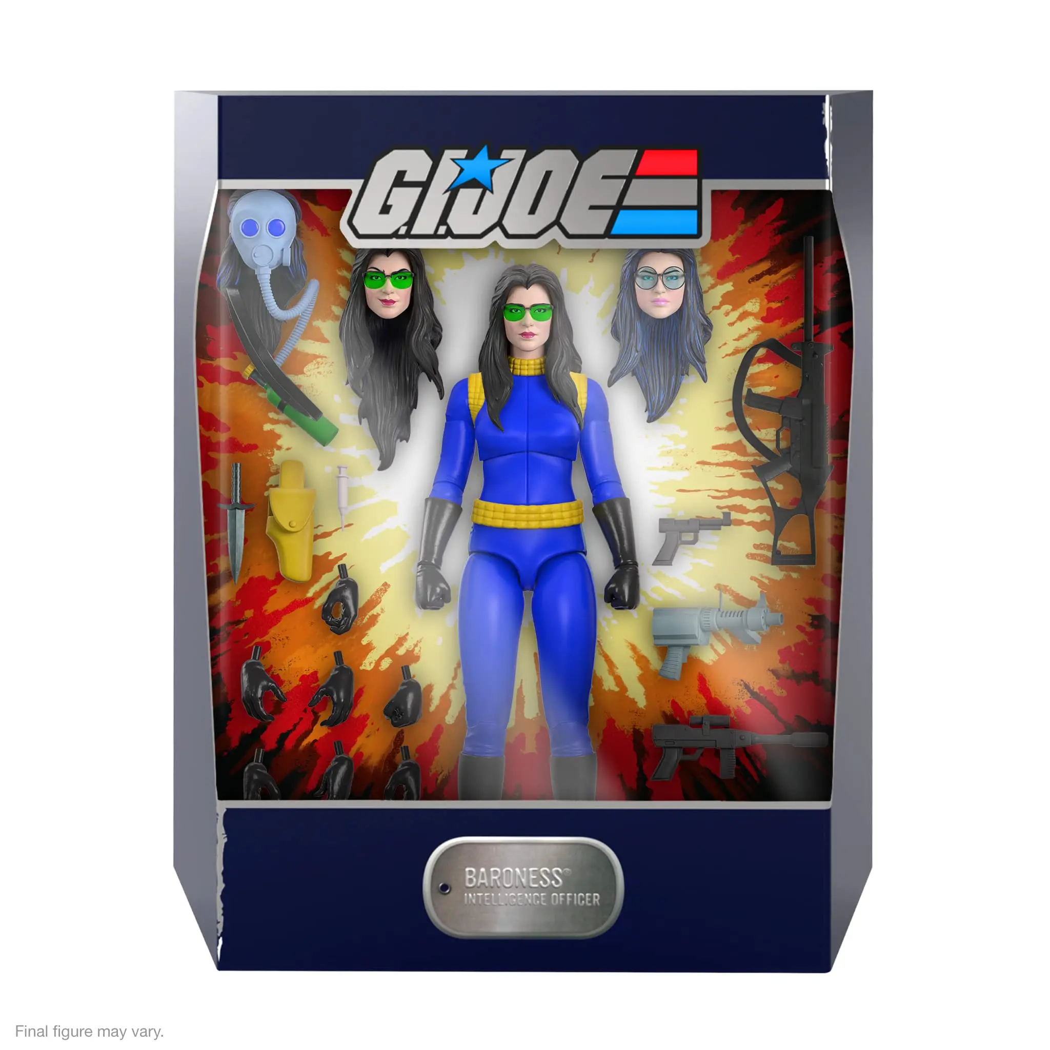 thumbnail image 1 of Figura de acción de la baronesa Lady Jaye Flint de GI Joe con accesorios Super7 ULTIMATES, coleccionables de dibujos animados clásicos y juguetes retro, 1 of 5