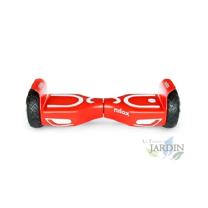 Nilox Hoverboard Scooter Elettrico Rosso E Bianco, Velocità 10 Km/H, Autonomia 12 Km.