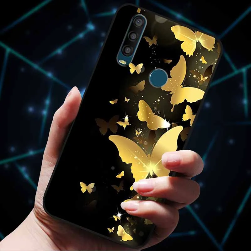 DQG Cover per Alcatel 3X 2019 + 2 Pezzi Pellicola Protettiva in Vetro