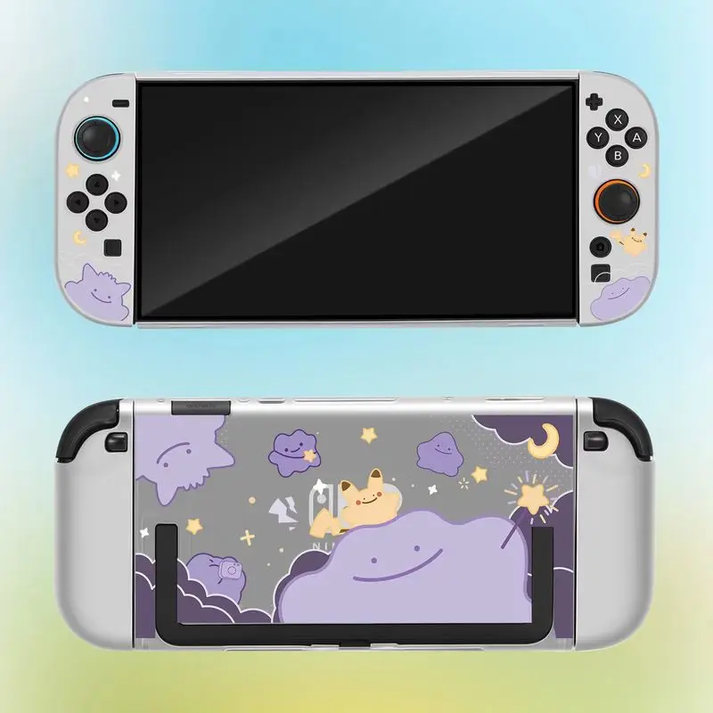 Matte Hard Shell Protective Case with Ditto Pattern for Handheld Game Console
