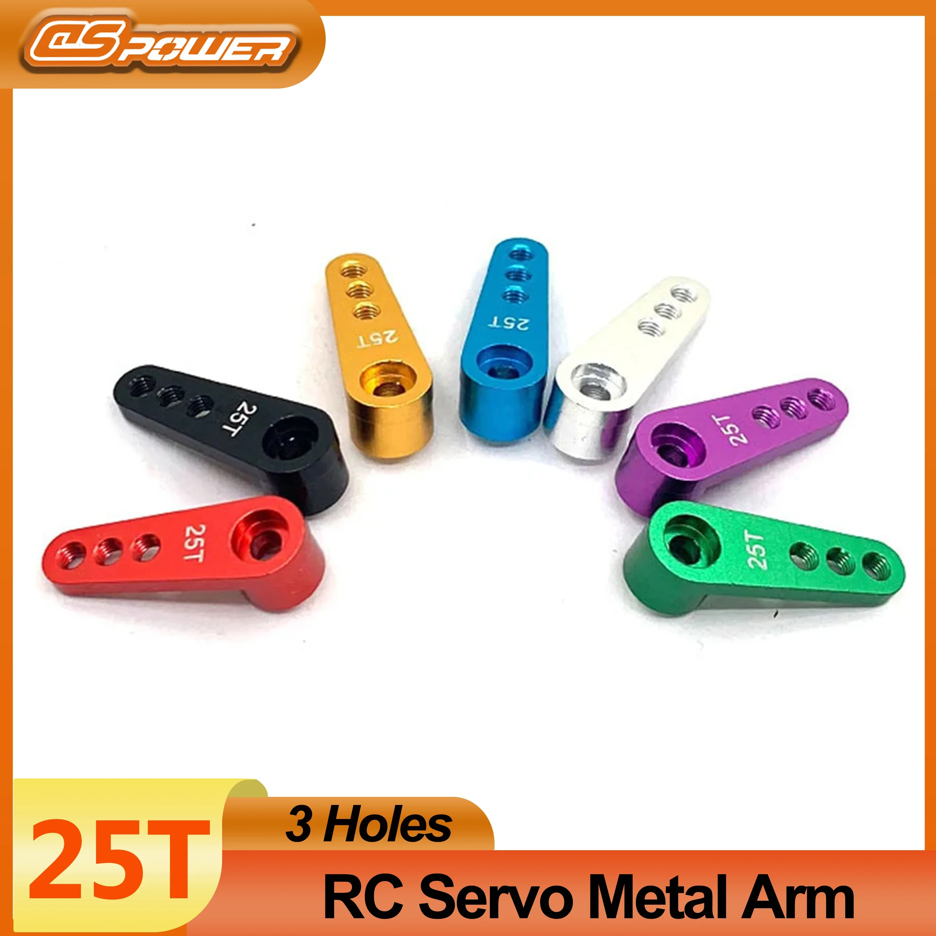 Dspower 25t servo horn 28,5mm metall servo arm für rc auto boot crawler wltoys futaba hsp axial scx10 teile zubehör