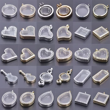 1Pc Assortito Cuore Rotondo di Vetro Memoria Medaglione Ciondolo Kpop Chitarra Reliquario Soggiorno Cremazione Ceneri Medaglione Colgantes Gioielli 1