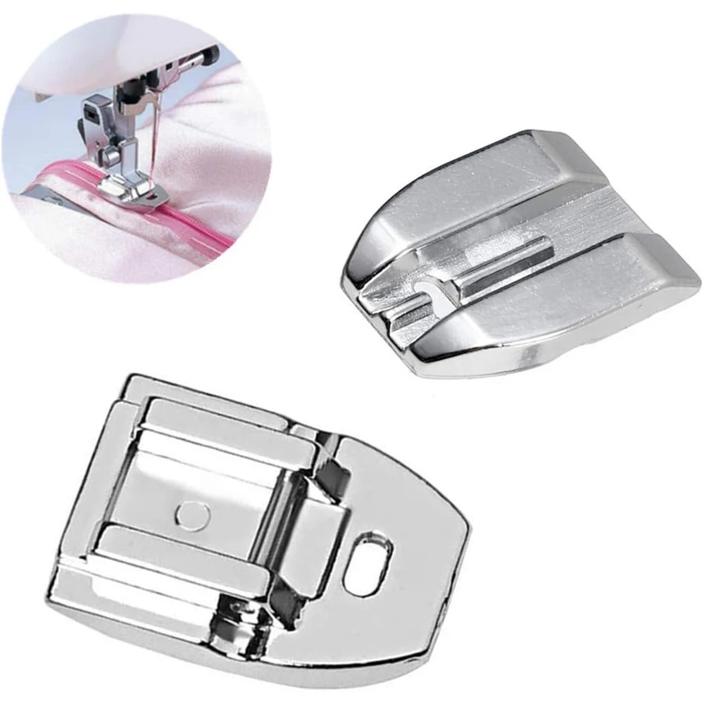 Piedini Per Cerniera Invisibile Set Di 4 - Compatibili Con Brother, Singer E Altre Macchine Da Cucire - Foto 3
