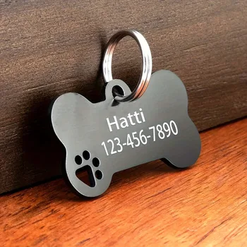 Personalized Engraved High Quality Dog Cat Tags with Name and Phone Number 1