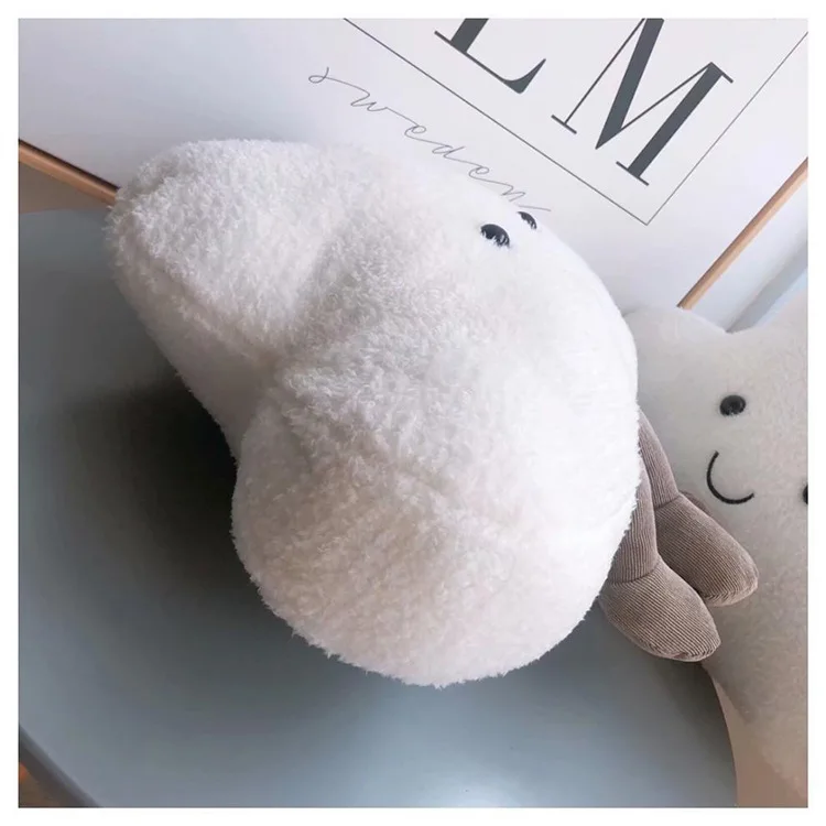 White Cloud Sun Pillow Cute Bedside Cushion Pillow Children's Room Bay Window Bedroom Crib Nordic Style Decoration 4
