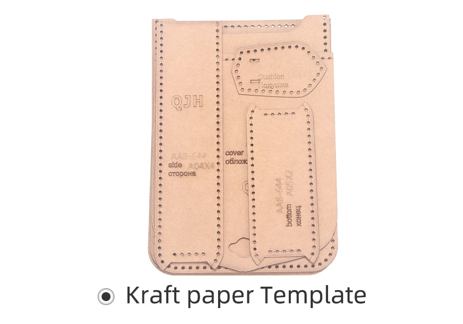 Handy tasche Schulter Messenger Snap Bag Acryl/Kraft papier Vorlage Design DIY hand gefertigte Lederwaren Papier muster Drawin – Detail 1