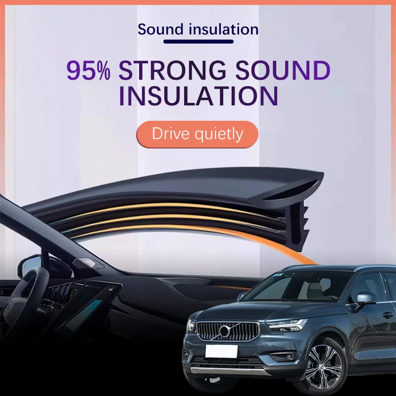 볼보 XC40 XC90 S90 C30 V70 V90용 자동차 대시보드 실링 스트립 내부..