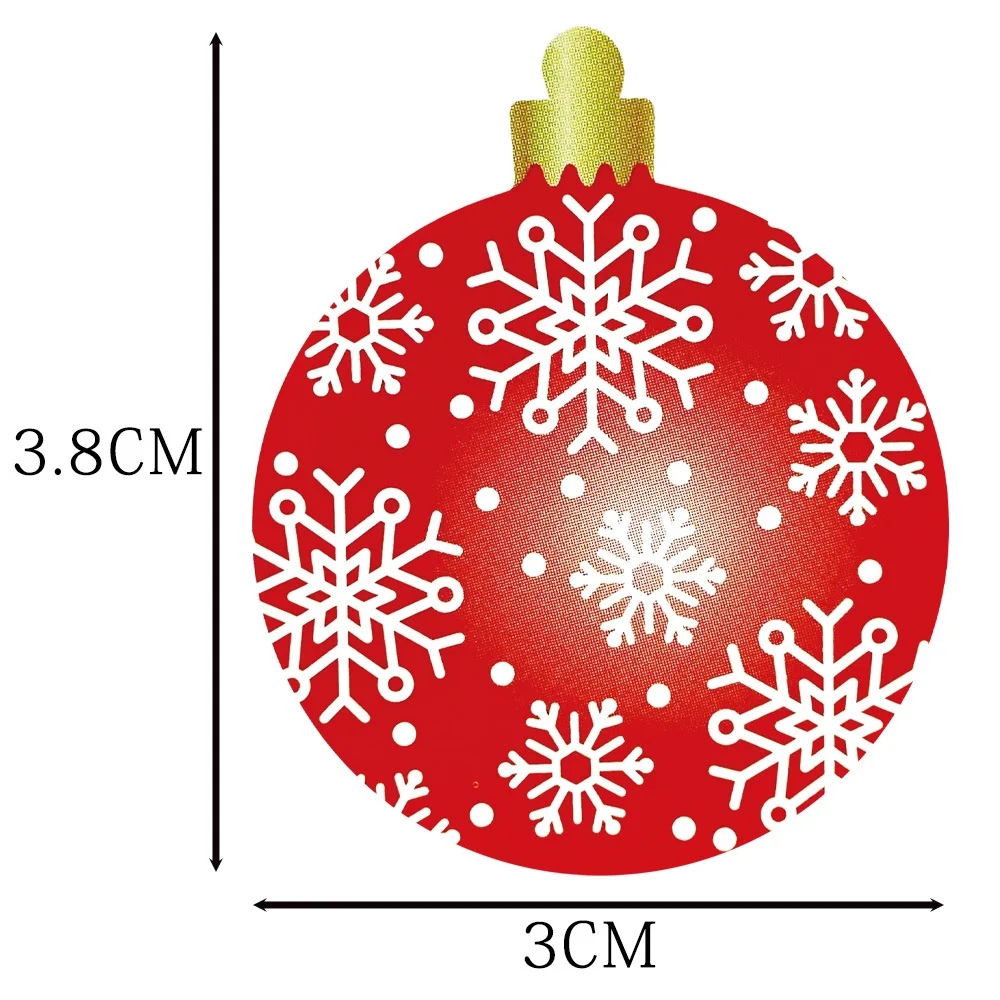 50-500Pcs 1 zoll Frohe Weihnachten Aufkleber Weihnachten Party Urlaub Dekoration Geschenk Abdichtung Kleber Backen Verpackung Aufkleber Label – Detail 7