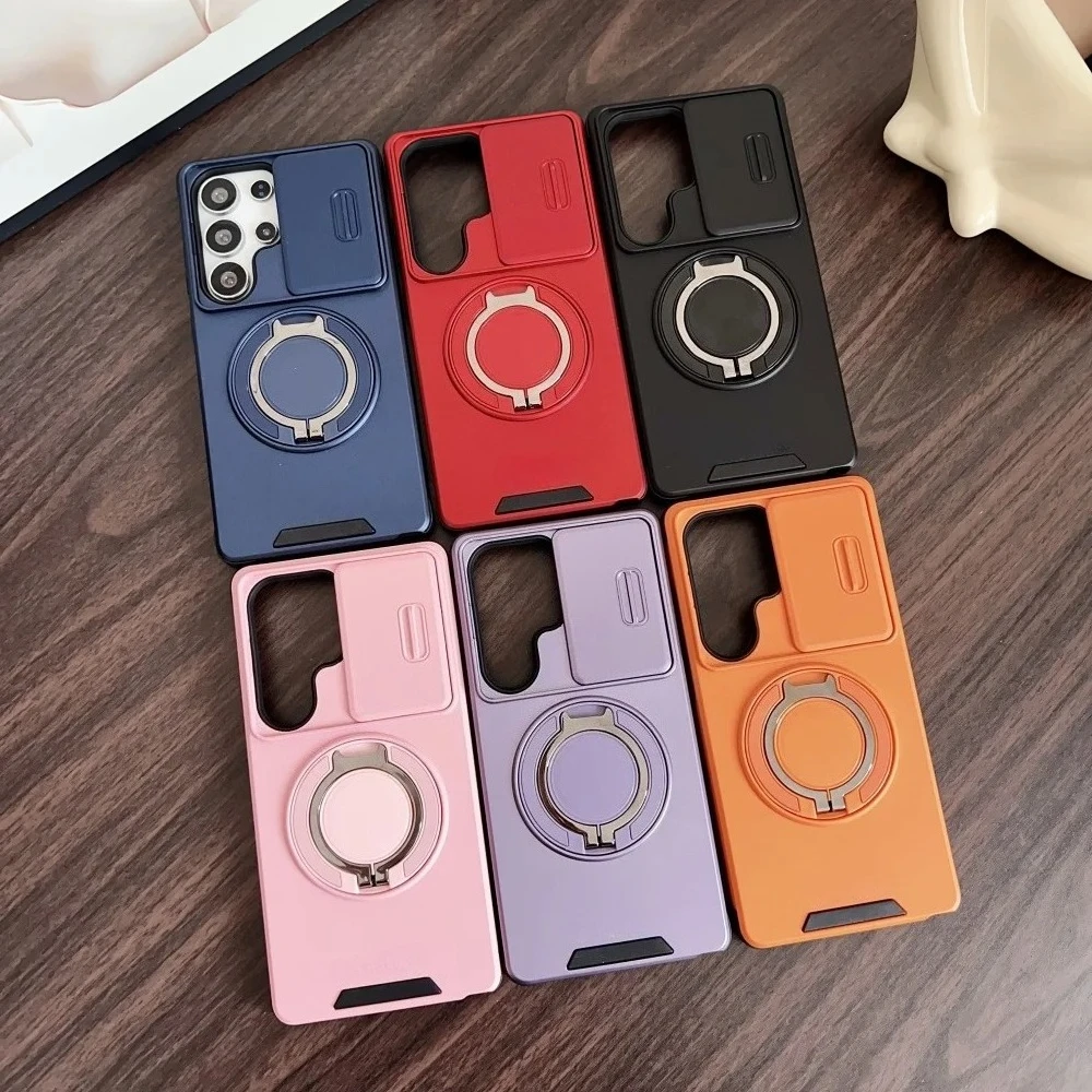 Military Armor Magnetic Camera Protection Case with Slide Cover