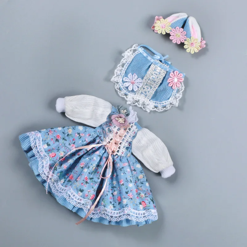 New 1/6 Bjd Doll Clothes Cute Rabbit Ears Skirt Suit for 28cm Baby Doll ...