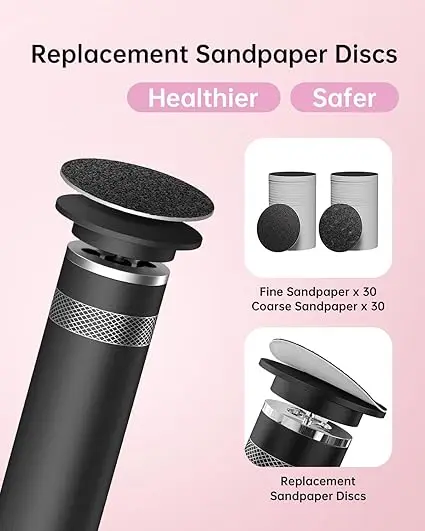 Electric Foot File For Cracked Skin And Callus Removal_voghion.com