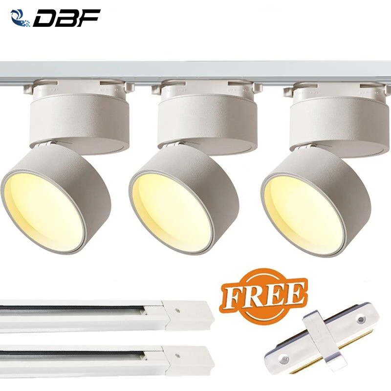 LED Spotlight Foldable Rotating Track Light Commercial Home Garment