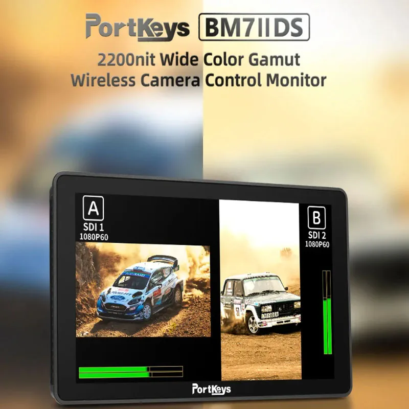 Portkeys BM7 II DS/BM5III WR/BM5 WR Camera Live Monitor Dual Screen Wireless Control Camera Monitor Suitable for RED/Sony