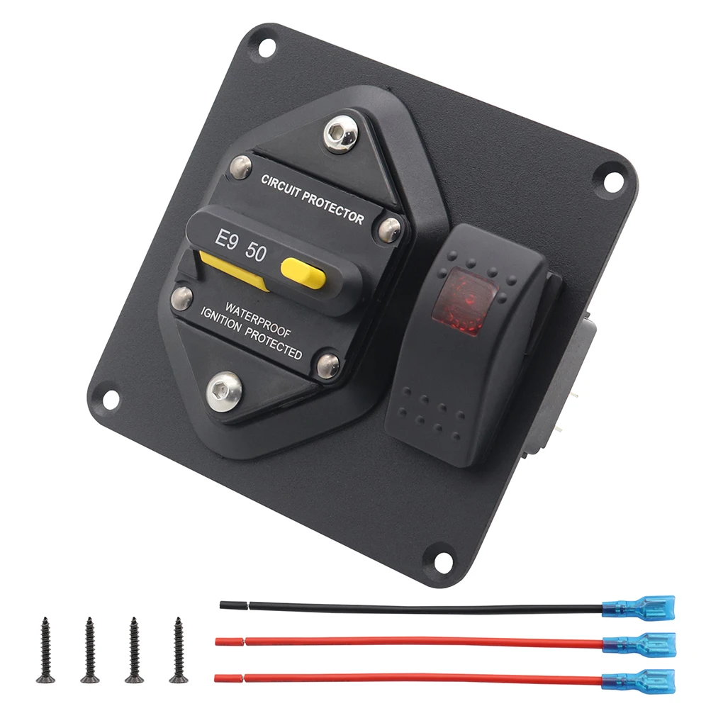 Circuit Breaker 50A 100A 150A 200A 250A 300A Boat Rocker Switch ON-OFF Switch Car Marine Reset Fuse 12/24V