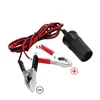 Car Accessories 12V 15A Female Batteries Socket Plug Car Battery Terminal Clamp Clip Cigarette Lighter Power Socket Adaptor 1