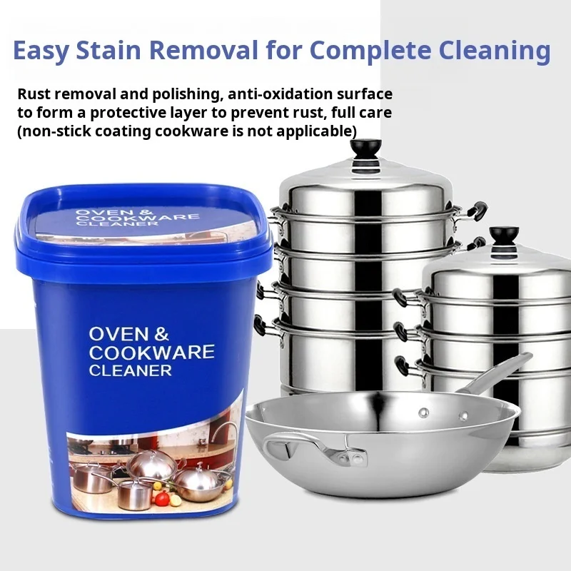 Stainless steel cleaning paste kitchenware degreasing scouring paste stainless steel cleaning
