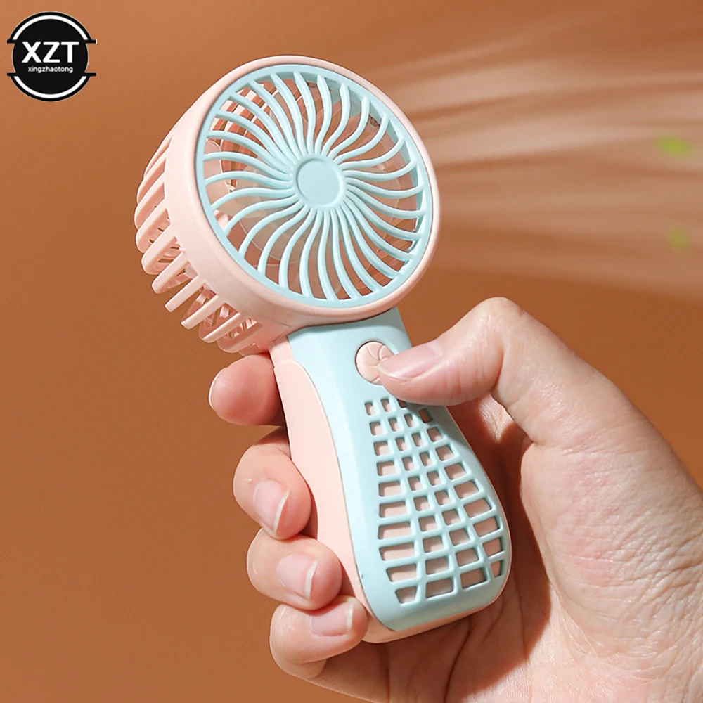 250ma Mini Portable Fans Handheld USB Rechargeable Fan Mini Desktop Air Cooler Outdoor Fan Cooling Travel Fans Ventilation