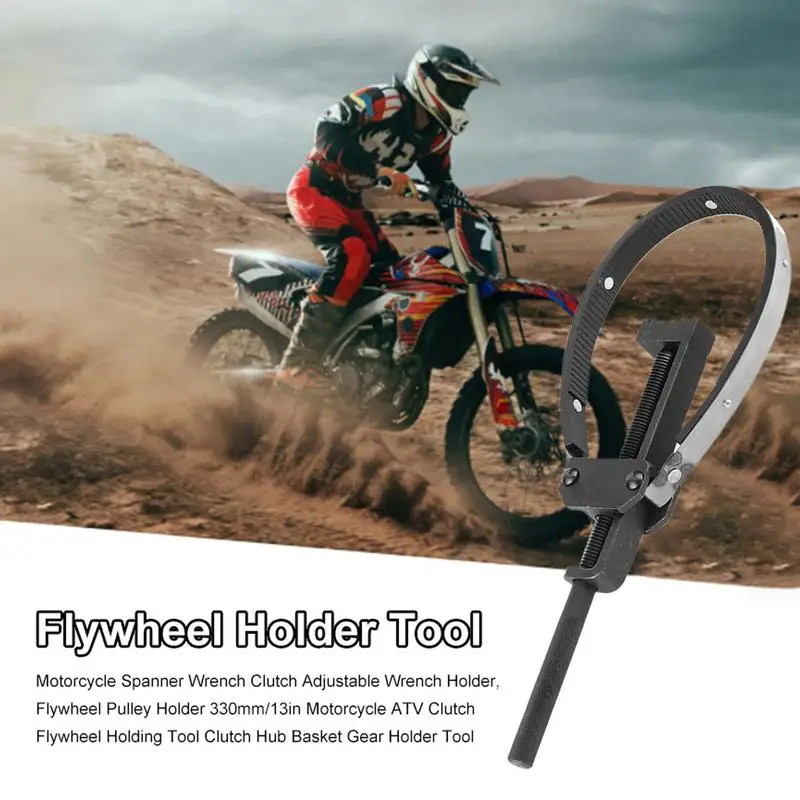 Clutch Spanner Wrench Black Rubber Flywheel Holding Tool Wrench Holder Fly Wheel Holder Flywheel Fixed Clutch Hub Basket