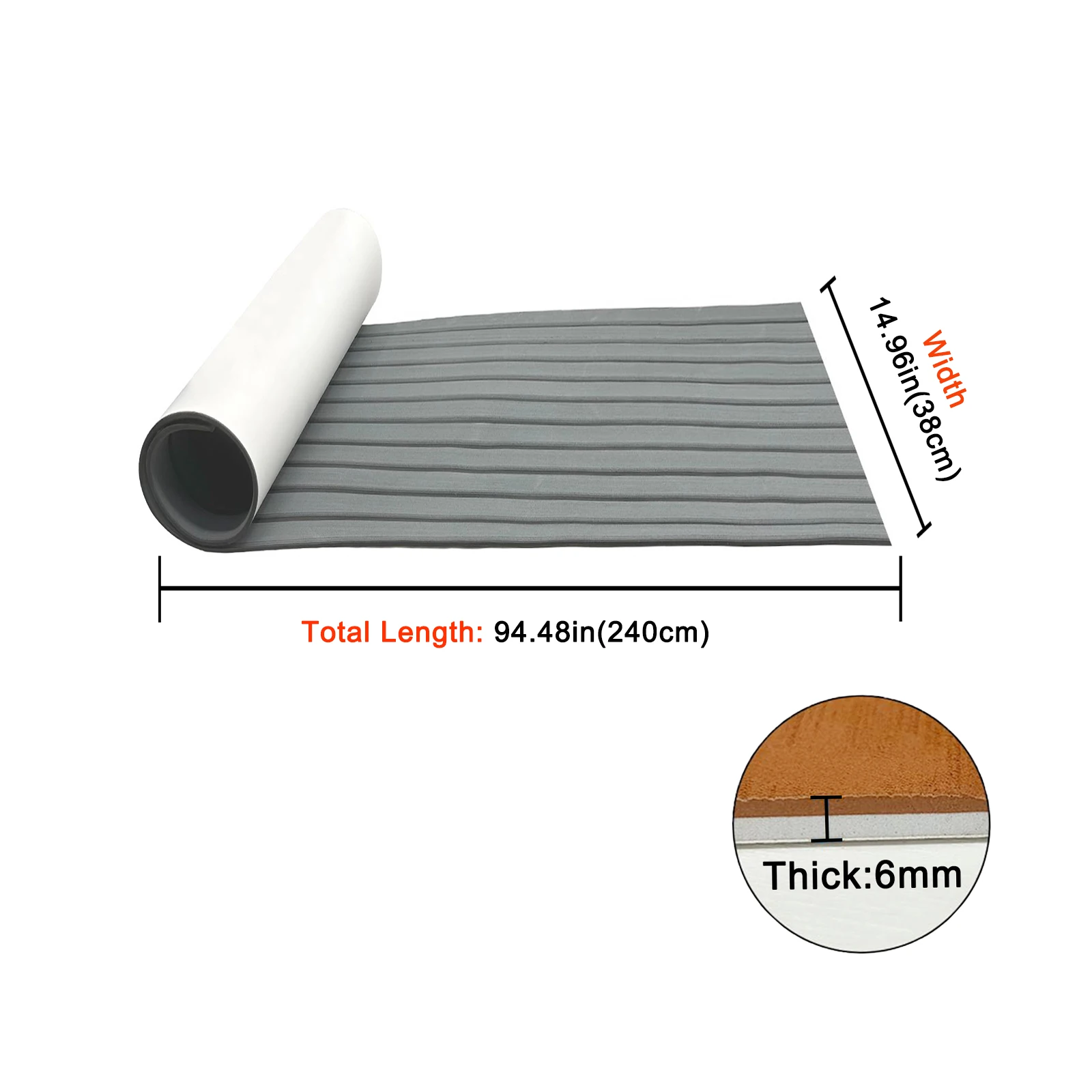 Gray-Black seam
